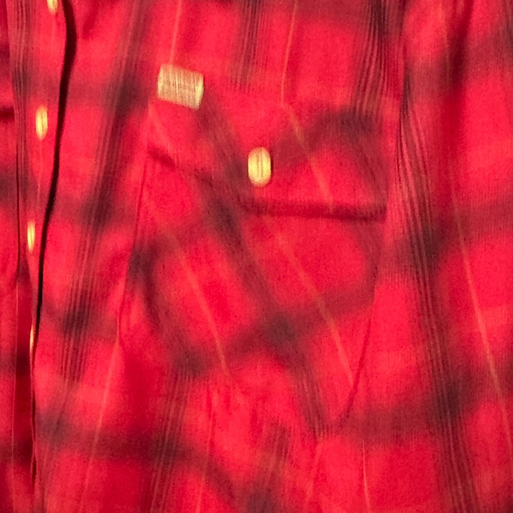 Dixxon Flannel Co The Loveless Womens 2X Red Plaid Cropped Button Up Shirt 90s - Picture 3 of 12